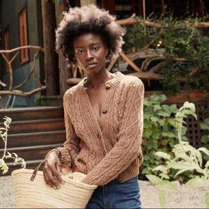 HOLD - NWT Doen Verona Cardigan Sweater in Camel size Medium